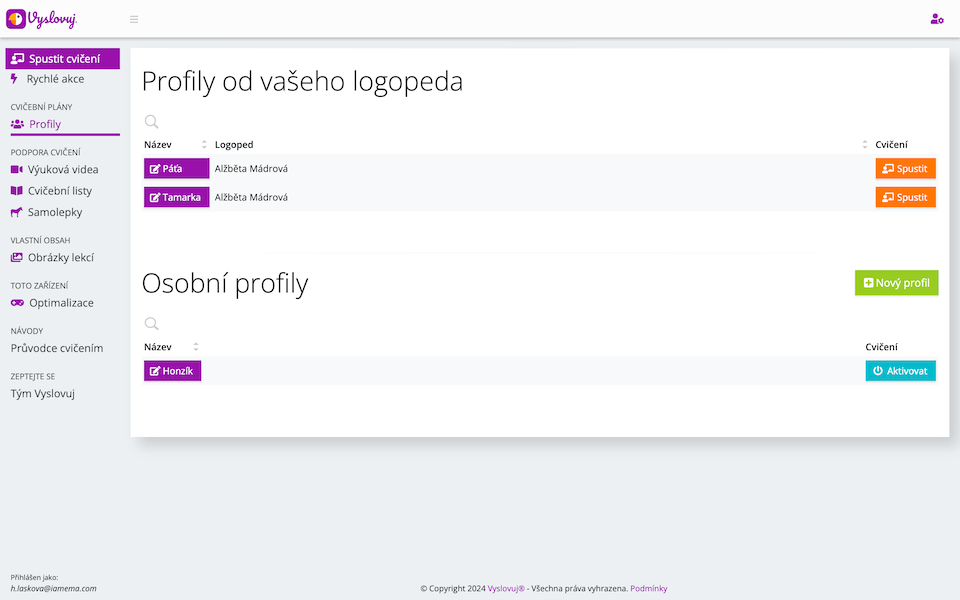 Logopedická cvičení